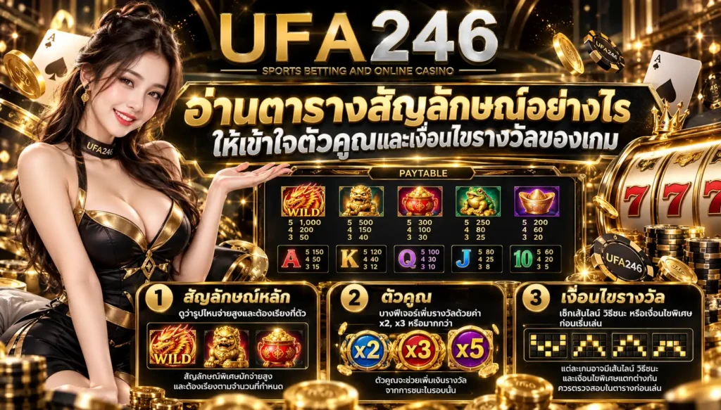ตารางสัญลักษณ์ช่วยให้เข้าใจเกมสล็อตมากขึ้น